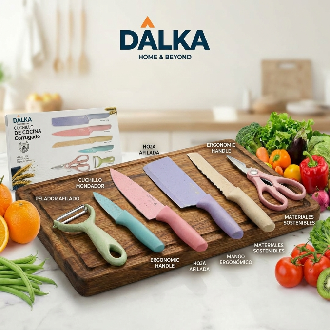 Pelador Dalka + Set de Cuchillos Gratis